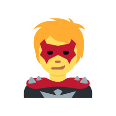 Superhero (Red Mask, Blonde Hair)
