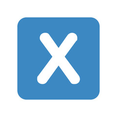 Square X Symbol
