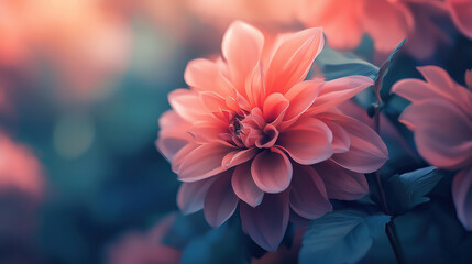 beautiful flower petals close up. artistic art with copy space