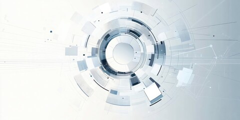 Obraz premium Abstract Technology Design Showing Interconnected Systems