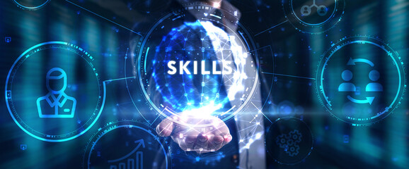 Coach motivation to skills improvement. Education concept. Training. Leadership skills. Human abilities.