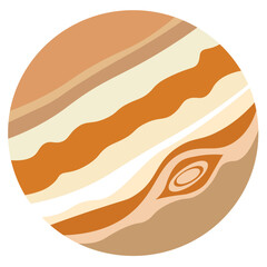 planet jupiter vector illustration image