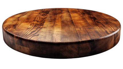 Old wooden barrel on white background with natural texture and round shape