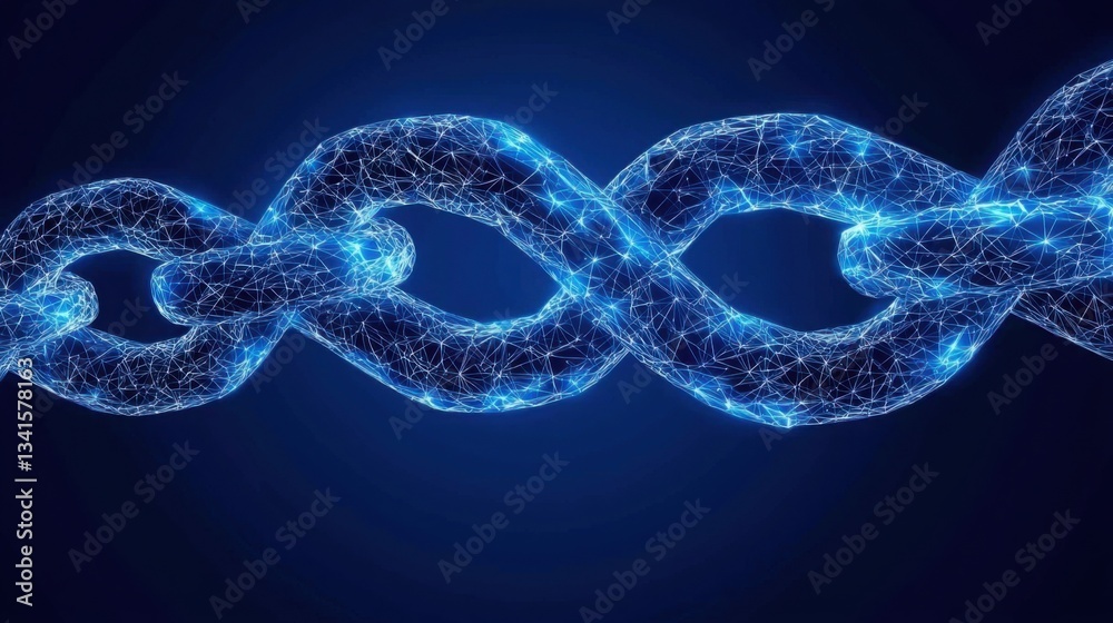 Poster intricate dna molecule structure highlighting the connection between genetic data and blockchain sec