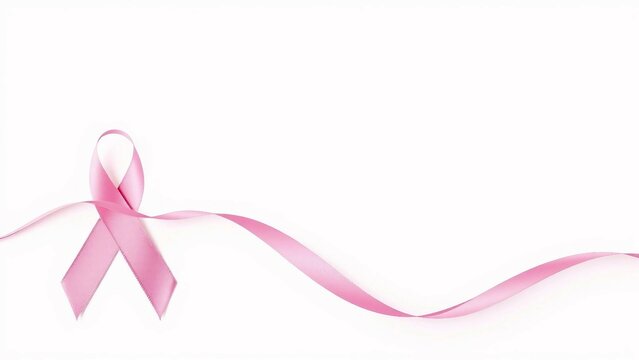 osa Schleife auf hellm Hintergrund, Symbol für Brustkrebs-Bewusstsein und Unterstützung. Ideal für Kampagnen und Designs, die Hoffnung und Solidarität vermitteln