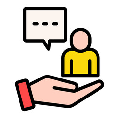 Open Communication  Icon Element For Design	