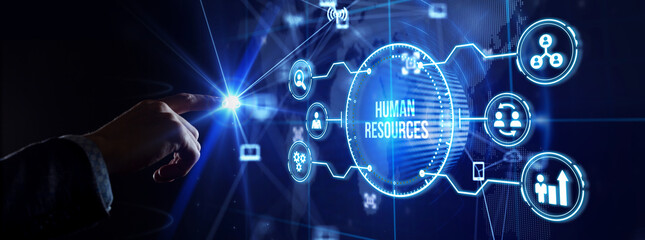 Business, Technology, Internet and network concept. Human Resources HR management concept.