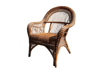 Elegant Wicker Chair with Intricate Weave Patterns Ideal for Cozy Outdoor Seating and Interior Decor Enhancements, Versatile Design for Various Styles