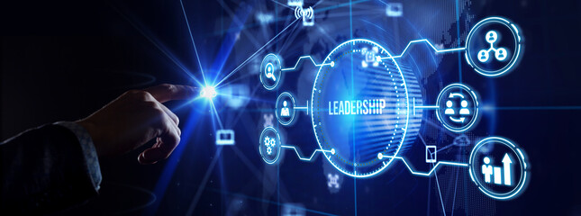 Business, Technology, Internet and network concept. Leadership business management.