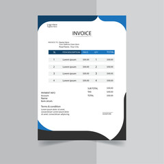 Minimalist Business Invoice Template – Simple & Customizable. Attractive and modern business invoice design template
