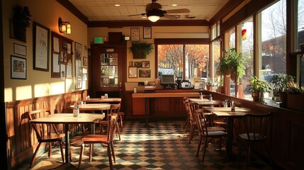 A cozy pizza restaurant with Italian charm, wood-fired pizza oven, and friendly service 