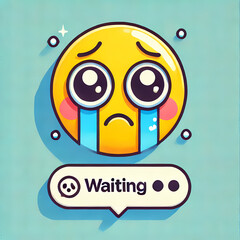 Crying Emoji and Sad Face Expression Vector Set &mdash; Emotional Sticker Design for Messaging Apps and Social Media
