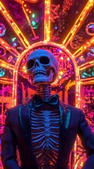 Skeleton in a Suit: Neon Lights Spectacle