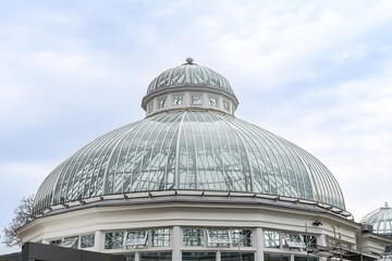 Glass dome of a building in the Allan Gardens, Toronto, Canada