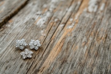 Red apple on wooden table, flat lay composition with natural light and copy space on top