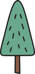 simple triangular-shaped tree illustration