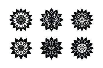 Petal mandala ornament vector illustration