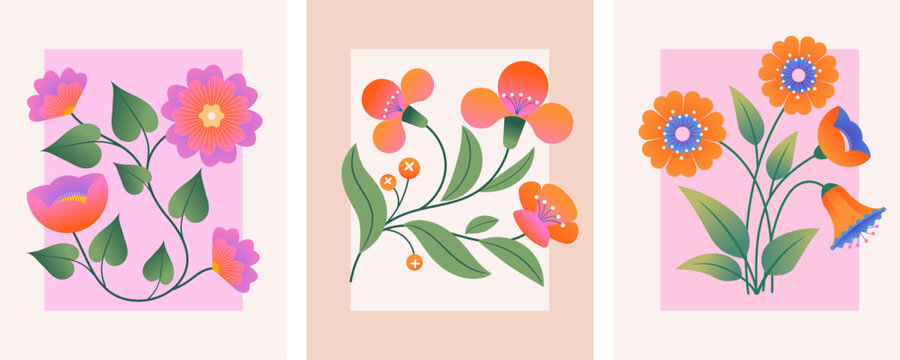 Fototapeta Elegant Flower Arrangement in Retro Style
