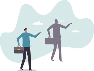 Honesty or trust, liar, fake or business fraud, integrity or telling the truth, false information, cheating or hiding the truth concept,character for design