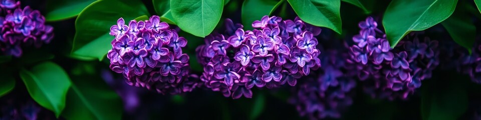 Purple Lilac Flowers Background. Beautiful Nature Background With Blossoming Lilac In Spring.