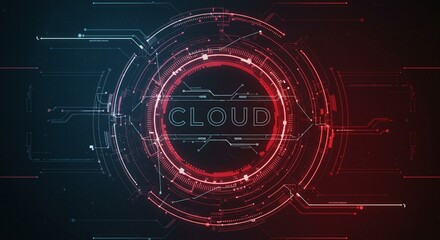 Cloud Computing: A dynamic abstract representation of cloud computing, featuring interconnected circuits and data streams, suggesting the complexities and power of cloud technology.