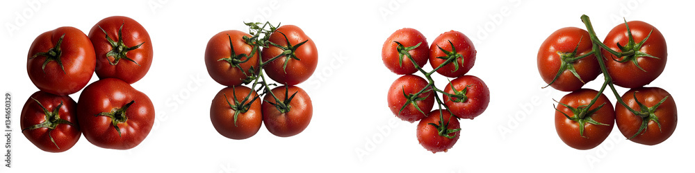 Aufkleber A transparent background isolates whole tomatoes in this image produced by Generative Ai