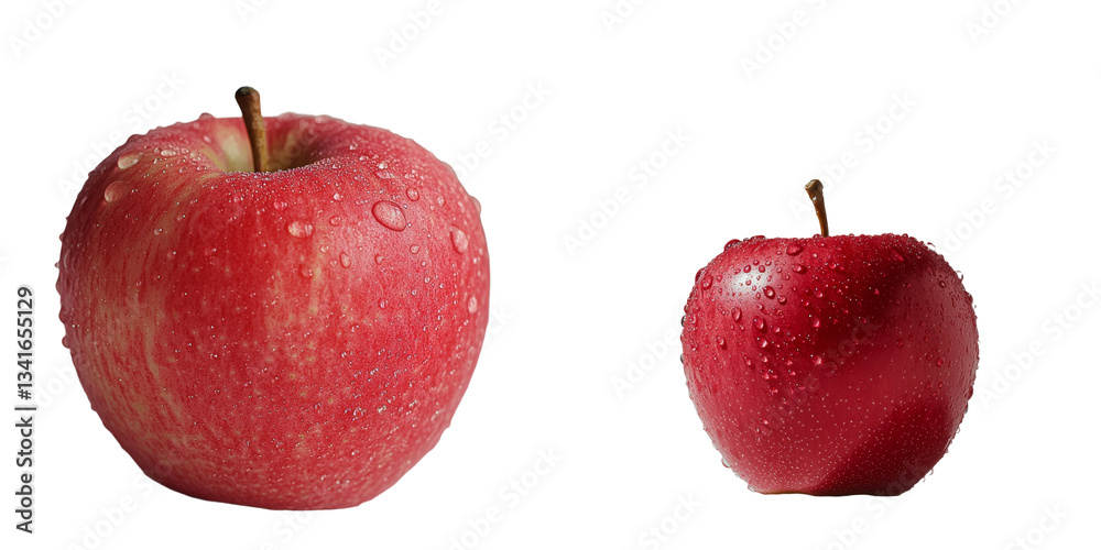 Aufkleber Stock was used to create an image of a fresh red apple isolated on a transparent background