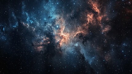 Fototapeta premium A stunning view of a star cluster surrounded by dark space