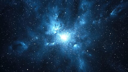 Obraz premium A stunning view of a star cluster surrounded by dark space