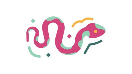 snake with unique design 