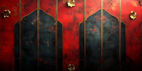 Regal Doors of the Orient: Capture the intricate design, the rich textures and colors, and the history of the Orient through a detailed study of these opulent doors