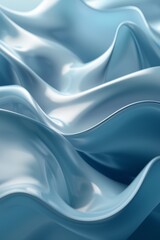 Obraz premium Curvaceous waves animation in soft gradient tones for modern displays, looping design creating a visual rhythm
