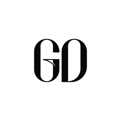 GD monogram logo design letter text name symbol monochrome logotype alphabet character simple logo