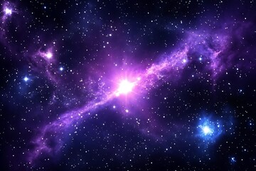 Cosmic explosion in deep space, star formation background