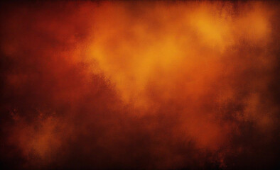 Fototapeta premium Bold Orange and Brown Abstract Paint Splatter | Artistic Background