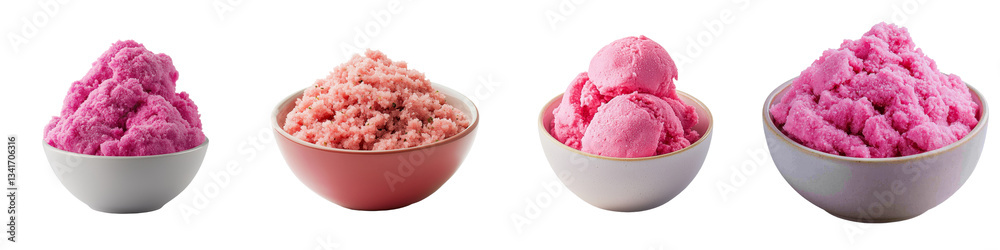 Aufkleber a transparent background isolates a white ceramic bowl filled with ground raw beef, an image generat