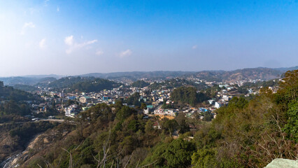 Top shot of Nongstoin City in Meghalaya Northeast India 2