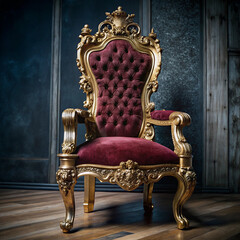 Royal luxury throne chair design