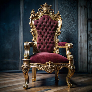 Royal luxury throne chair design