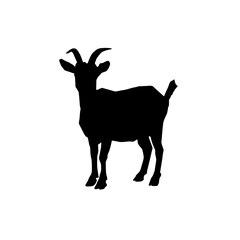 Goat Silhouette Illustration in Various Variations