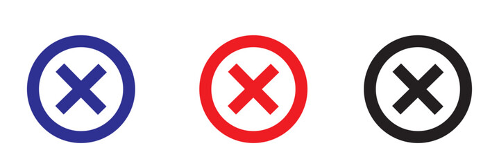 x icon button, cross or close icon button . 