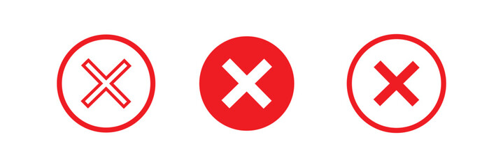 x icon button, cross or close icon button . 