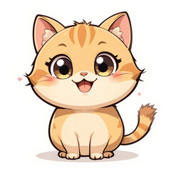 Fototapeta premium funny cat cartoon