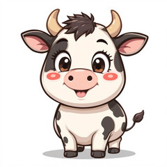 funny cow cartoon