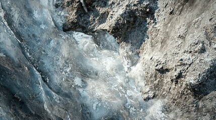 A glacier melting due to climate change impact