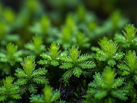 close up of moss