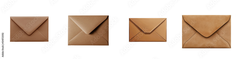 Poster this envelope is crafted from realistic brown kraft paper and boasts a neatly folded flap, making it