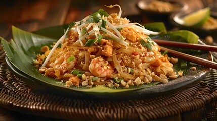 Delicious Pad Thai with Shrimp, a Culinary Delight