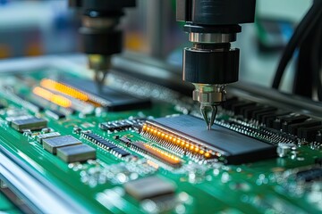 Automated SMT pick-and-place robots enhancing circuit board assembly