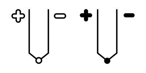 Industrial Thermocouple icon simple vector. Electric circuit. Central computer